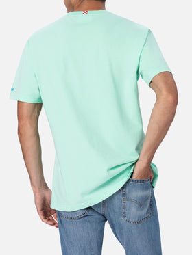 T-shirt da uomo classic fit in jersey di cotone Portofino con ricamo Tequila, Saldi, Limoniamo | EDIZIONE SPECIALE INSULTI LUMINOSI