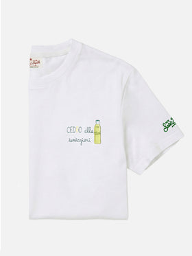 T-shirt Portofino bianca con ricamo Cedro Alle Tentazioni | Special Edition