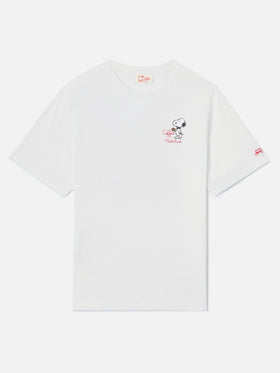 White Portofino T-shirt with Coffee Habitué embroidery | Special Edition