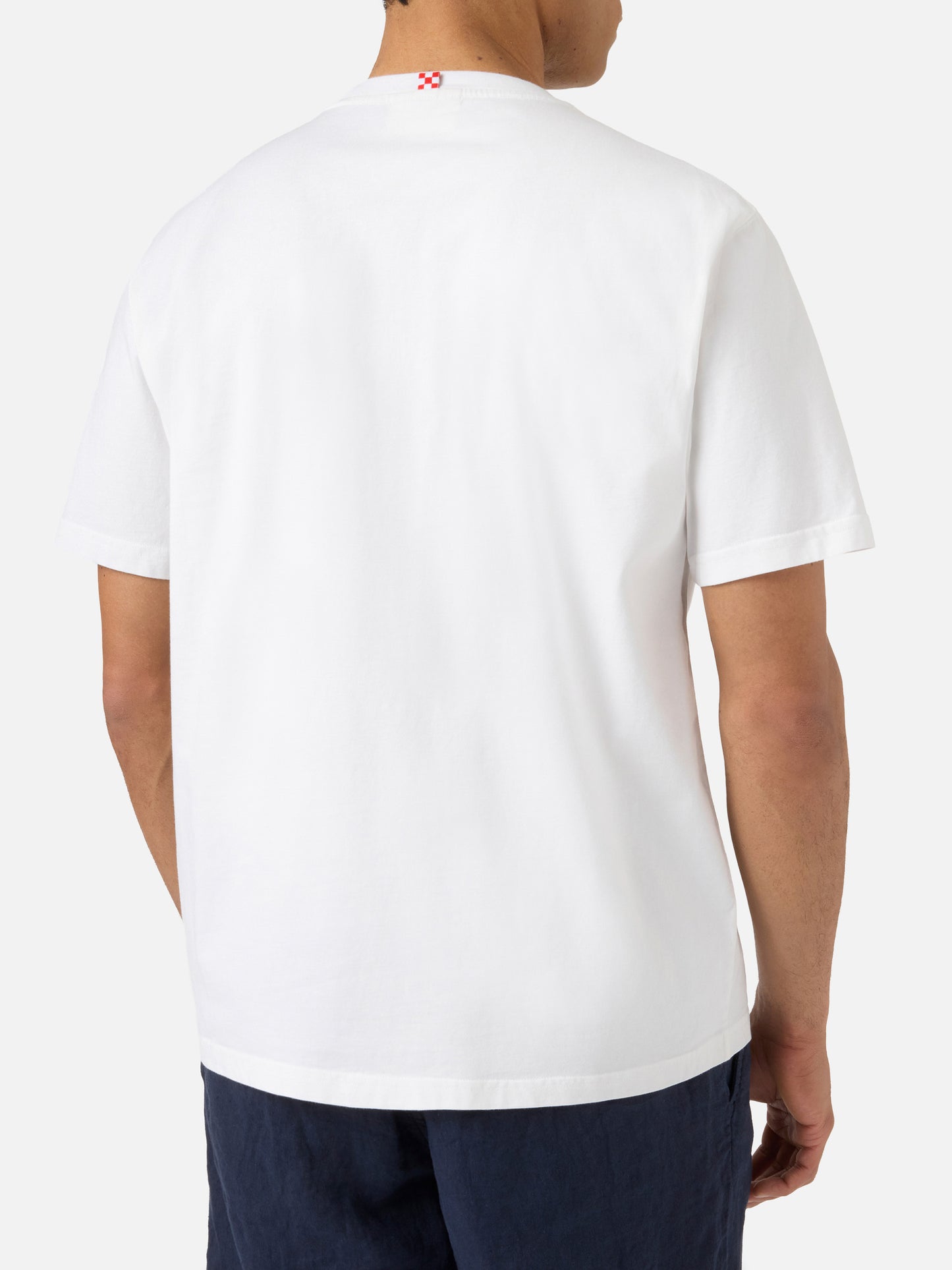 White Portofino T-shirt with Aperol Spritz Please embroidery | Special Edition