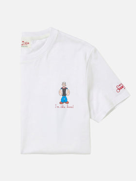 Weißes Portofino T-Shirt mit „I'm The Boss“-Stickerei | Special Edition 