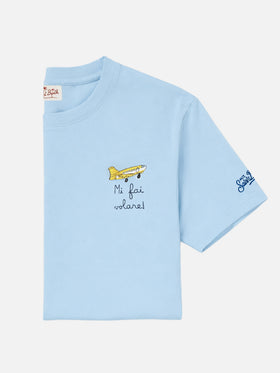 Portofino t-shirt with Mi fai volare embroidery