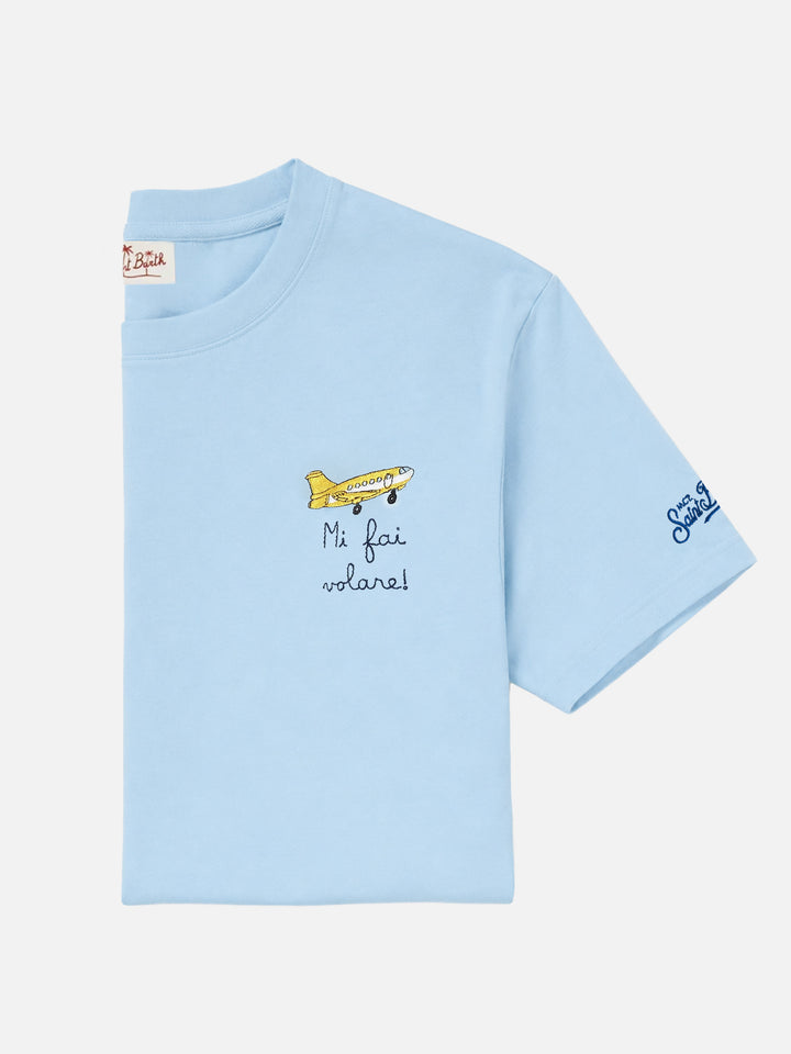 Portofino T-Shirt mit „Mi fai volare“-Stickerei 