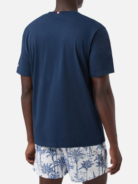 T-shirt Portofino blu con ricamo Sapore Di Sale