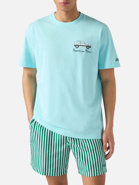 Soft turquoise Portofino T-shirt with Pand'à Ar Mare embroidery | Special Edition