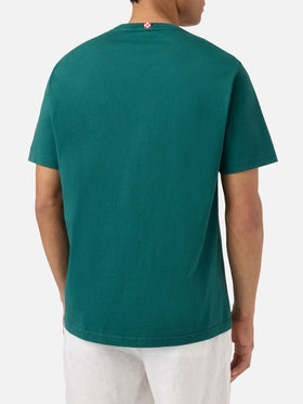 T-shirt Portofino verde con ricamo Mi Piace Tonica | Special Edition