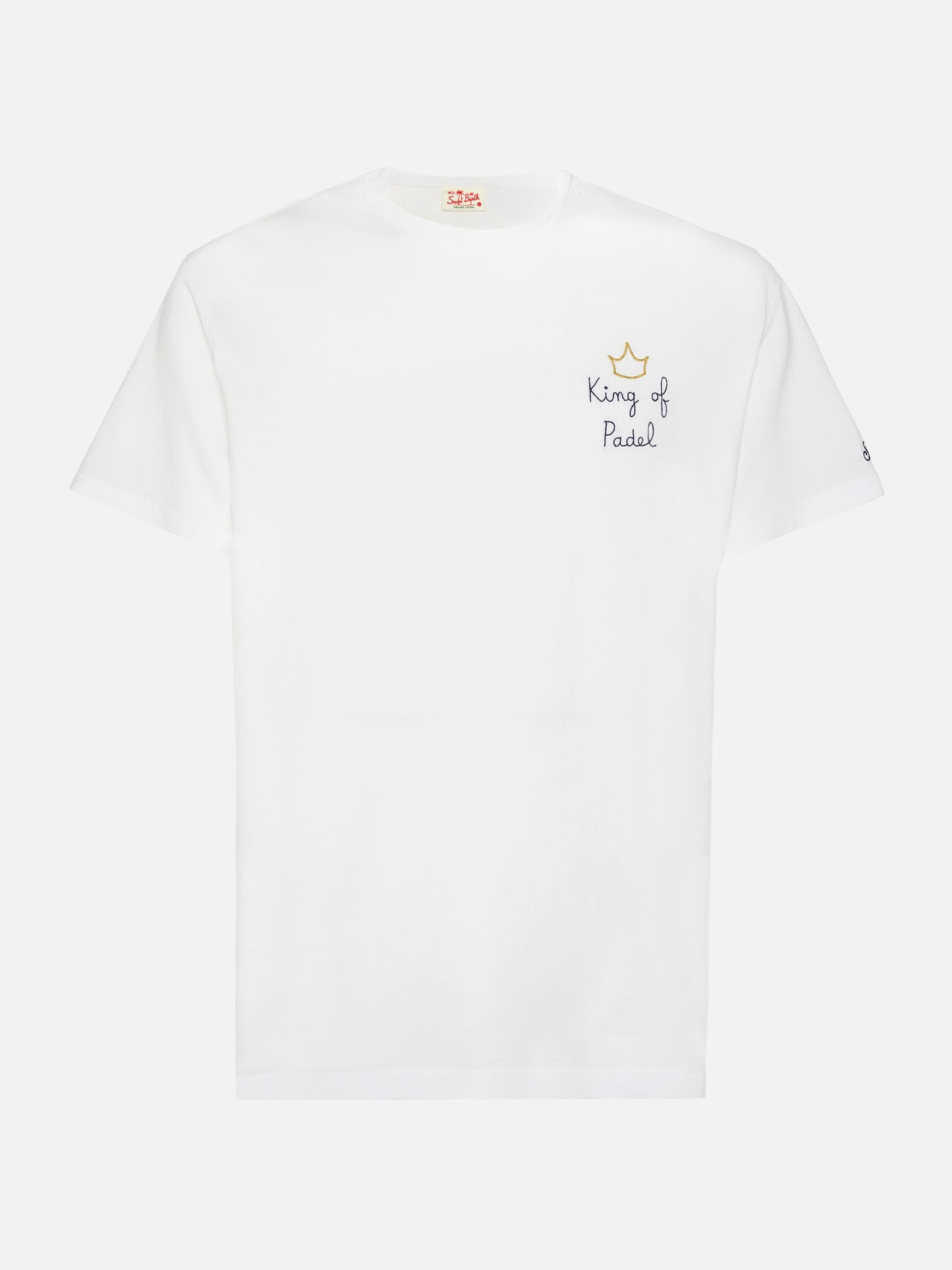 T-shirt Portofino in jersey di cotone classic fit con ricamo King of Padel