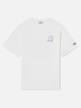 T-shirt en jersey de coton coupe classique Portofino avec broderie Gin Gin | INSULTI LUMINOSI SPECIAL EDITION 