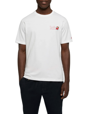 Classic fit cotton jersey t-shirt Portofino with Famolo strano embroidery |INSULTI LUMINOSI SPECIAL EDITION