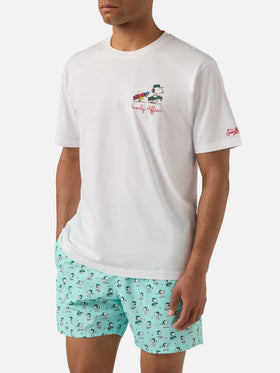 T-shirt Portofino bianca con ricamo Snoopy Family Affair | Special Edition