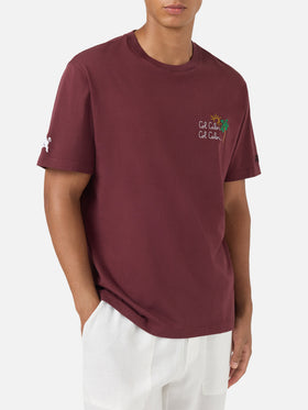 Bordeaux Portofino T-shirt with Torino FC Col Calor Col Calor... embroidery | TORINO FC SPECIAL EDITION