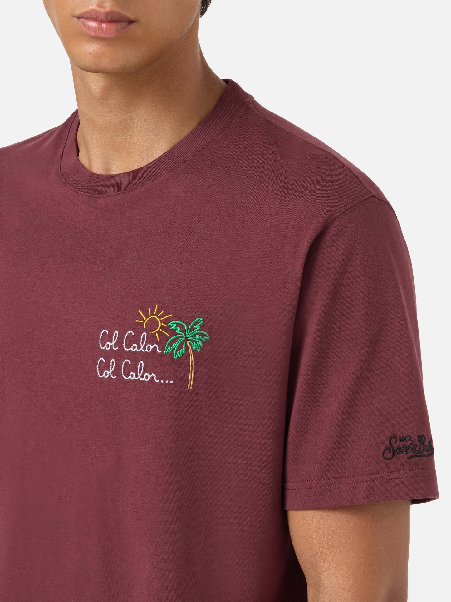 Bordeaux Portofino T-shirt with Torino FC Col Calor Col Calor... embroidery | TORINO FC SPECIAL EDITION