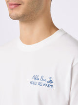 Man classic fit cotton jersey t-shirt Portofino with ti porto alle Boe print | ALLE BOE SPECIAL EDITION