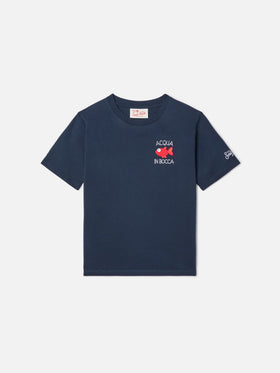 Portofino Jr t-shirt with Acqua In Bocca embroidery