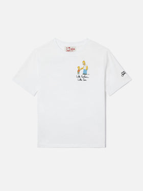 T-shirt Portofino Jr con ricamo Like Father Like Son | Special Edition