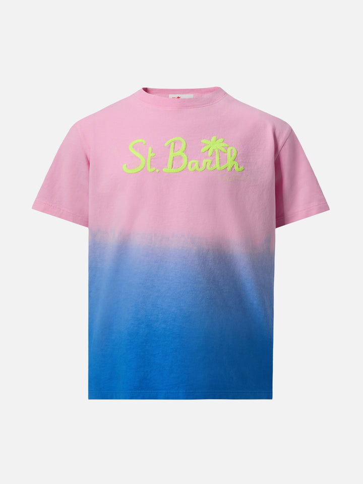 Portofino Jr. T-Shirt aus Baumwolljersey mit Batikmuster