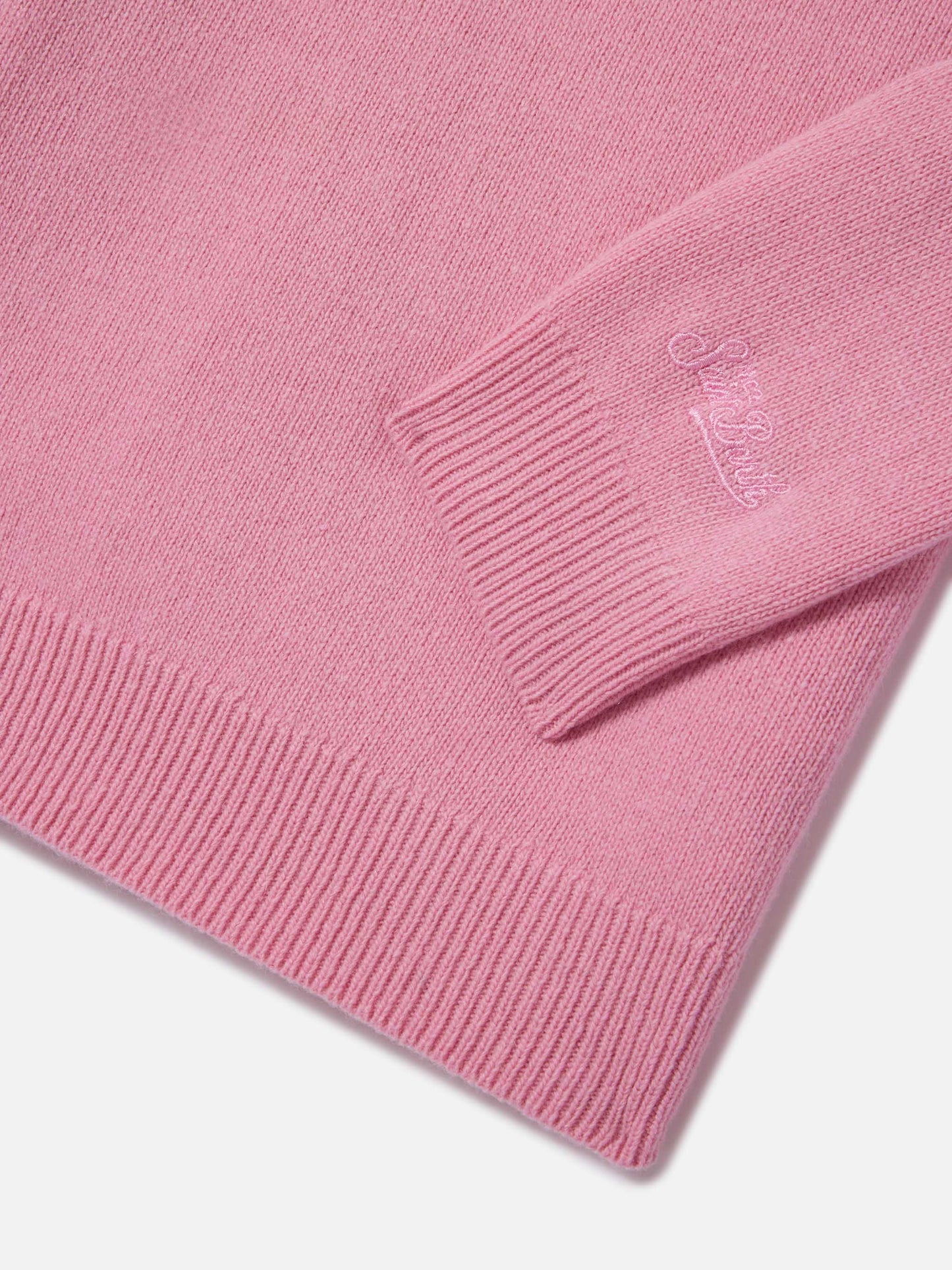 Princess Rundhals-Strickware in Rosa mit Monella-Schriftzug 