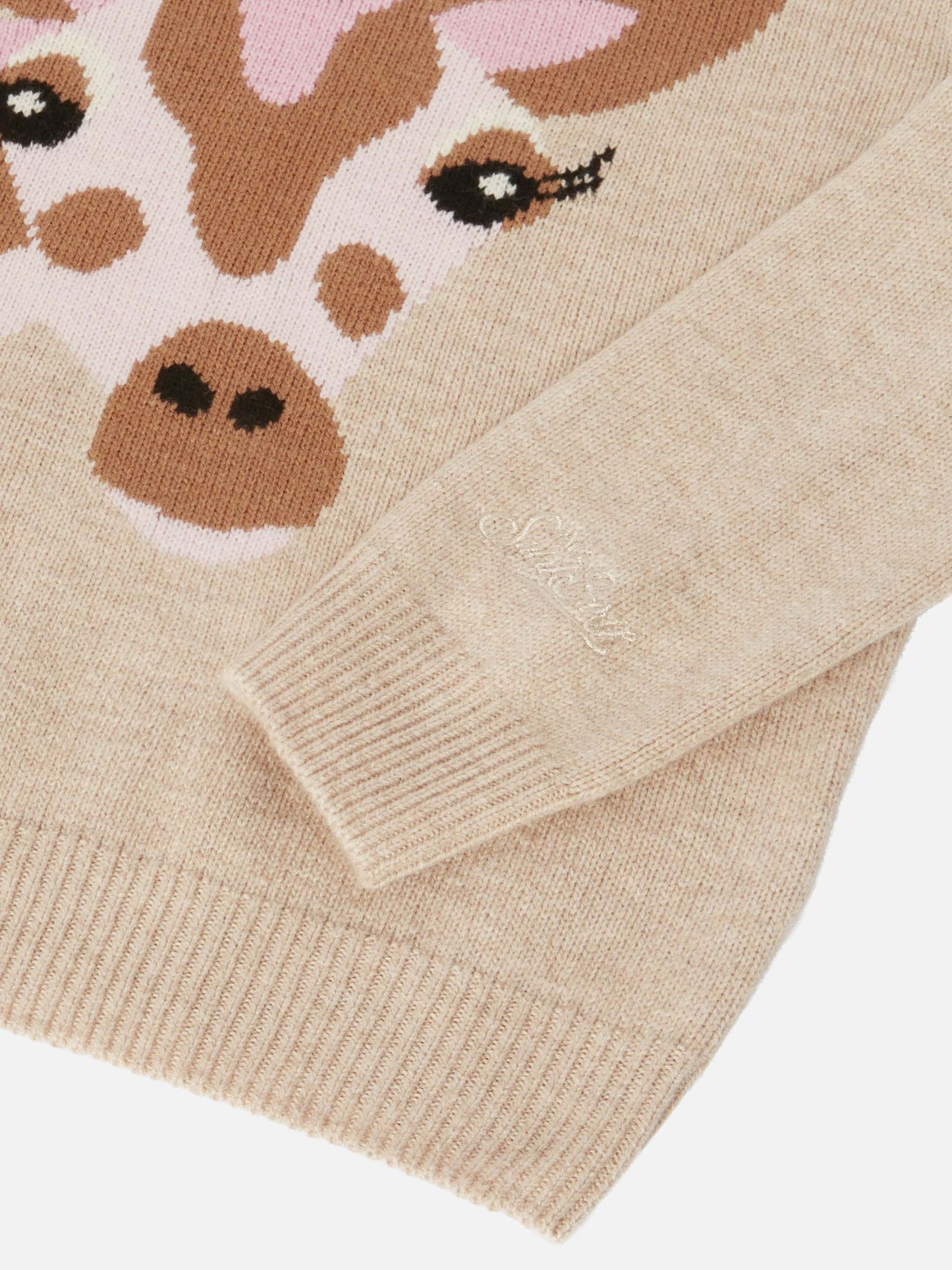 Maglione in misto cashmere Princess con ricamo Non voglio crescere