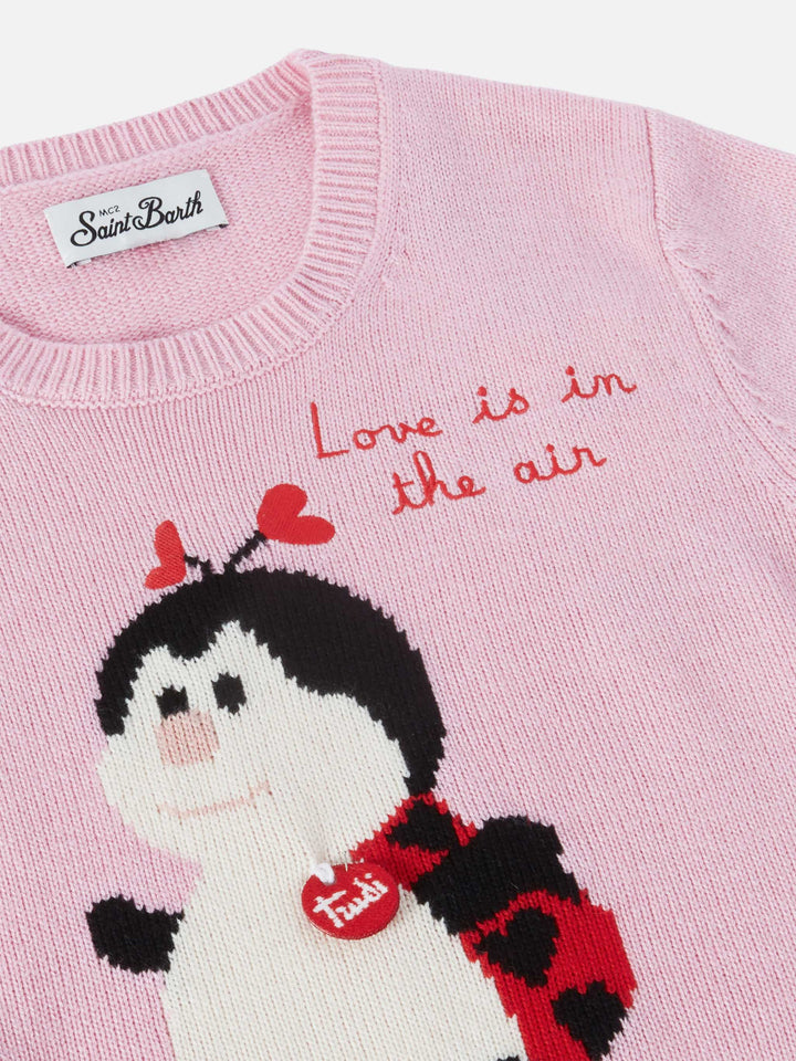 Princess cashmere-blend sweater with Trudi ladybug patch | TRUDI SPECIAL EDITION