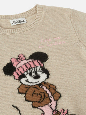 Prinzessinnen-Pullover aus Kaschmir-Mischgewebe mit Minnie-Motiv | DISNEY SONDEREDITION
