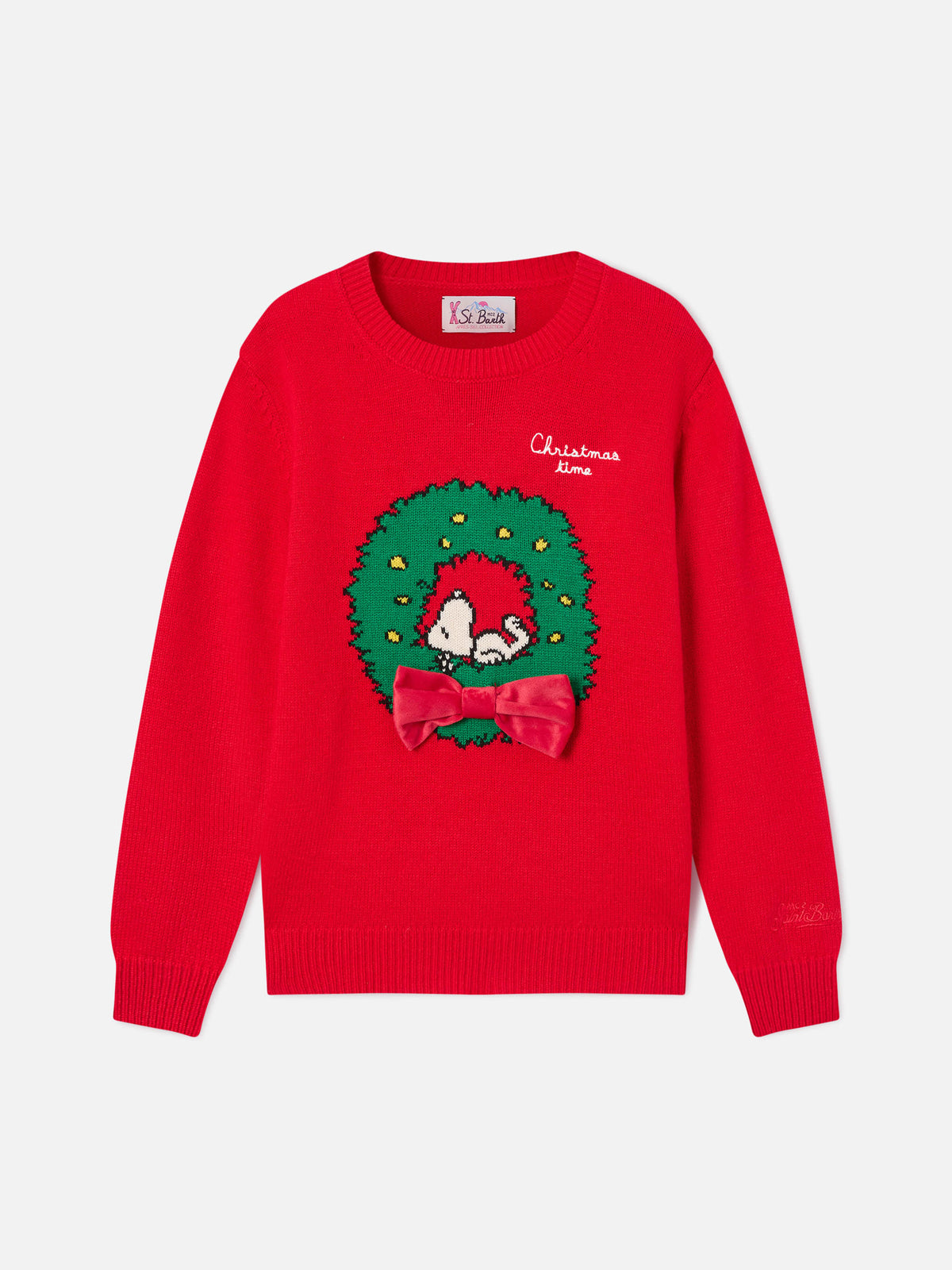 Maglia girocollo Princess rossa con patch Snoopy | Special edition