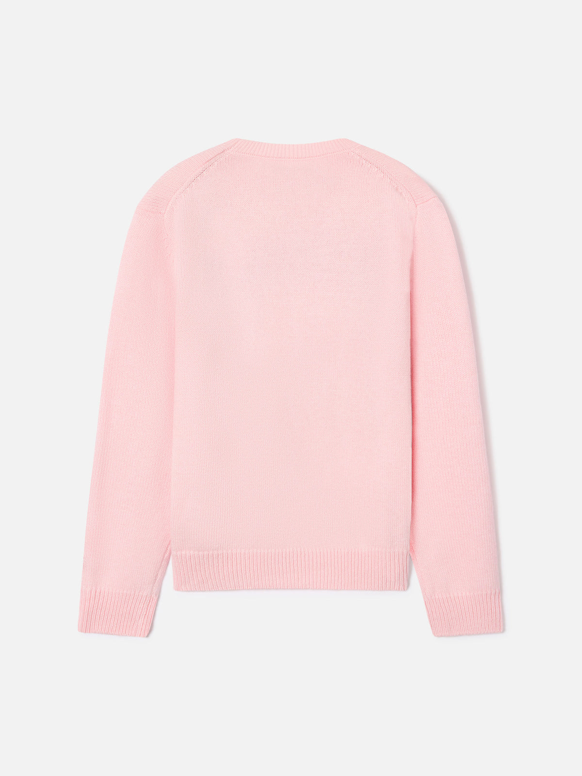 Pull col rond en maille Pink Princess avec intarsia Princess 