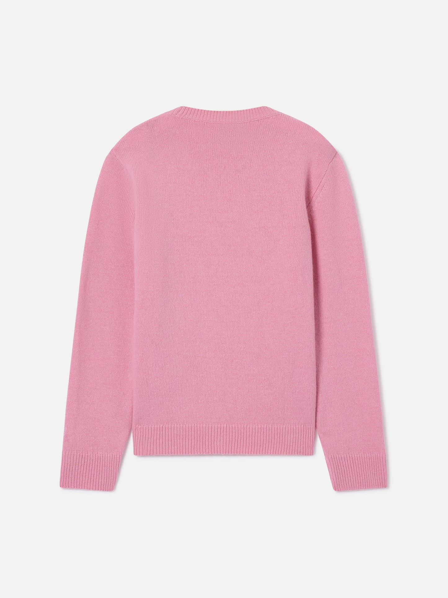 Jersey de punto con cuello redondo Princess en rosa con bordado Bella Impossibile 