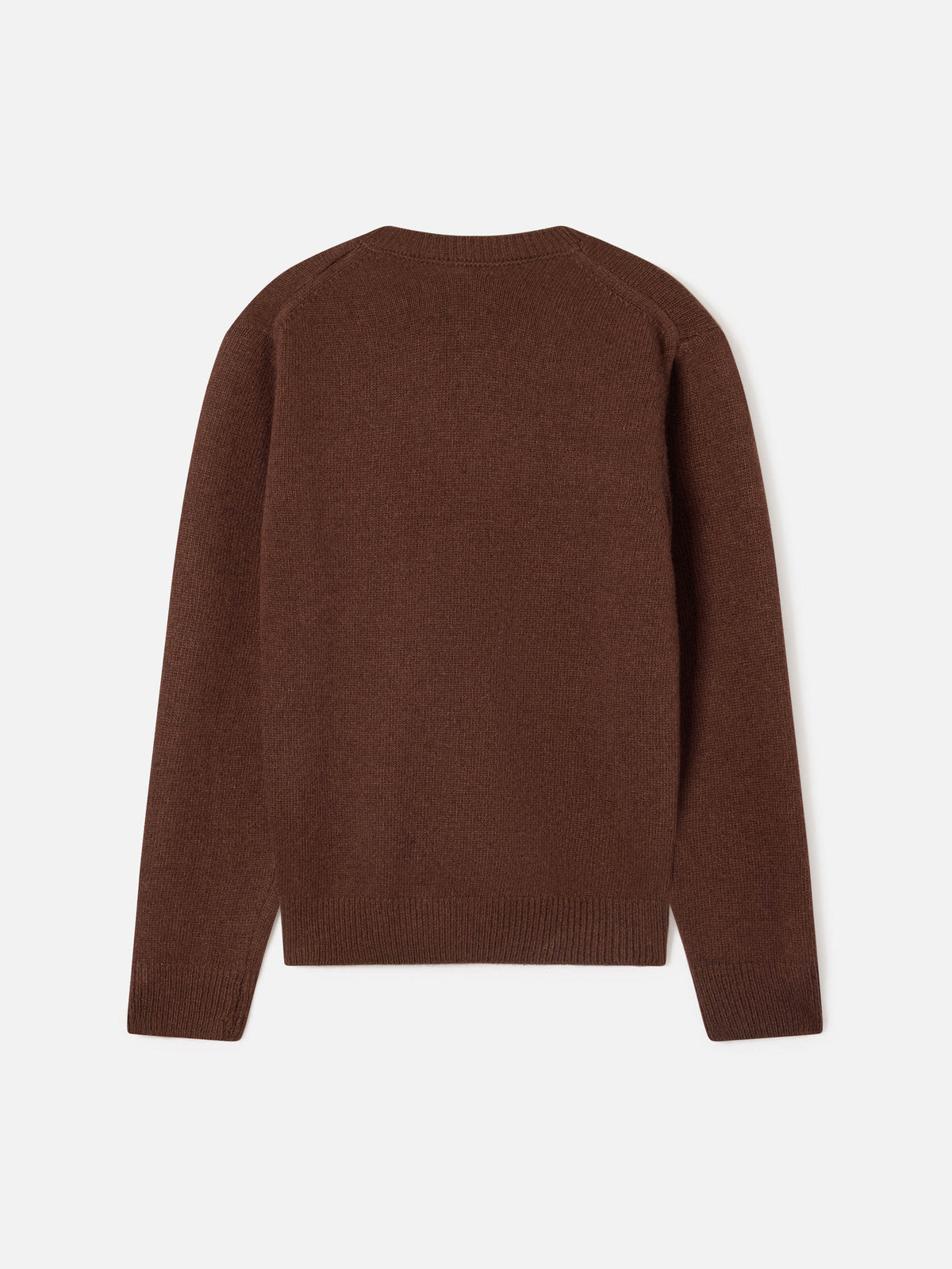 Jersey de punto con cuello redondo Brown Princess con intarsia Mi Dissocio 