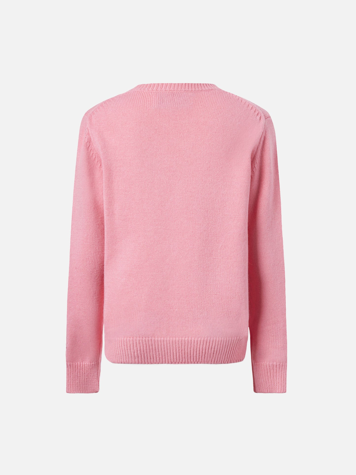 Prinzessinnenpullover aus Kaschmirmischung mit Jacquardmuster „Santas kleiner Helfer“