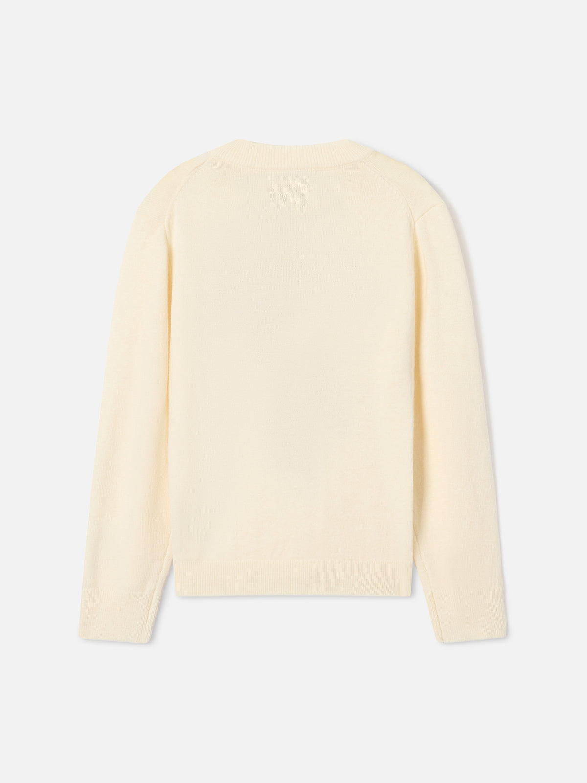 Jersey de punto con cuello redondo Cream Princess con intarsia St. Moritz | Special edition 