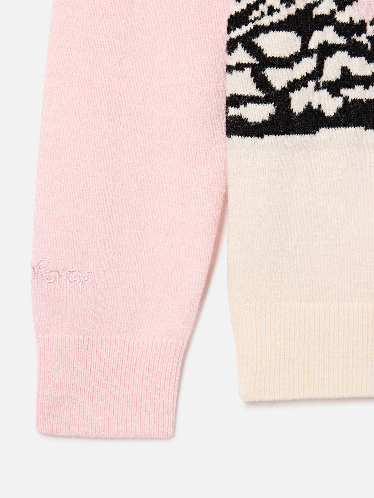 Pull col rond en maille Pink Princess avec intarsia Minnie et Mickey Mouse St. Moritz | Special edition 