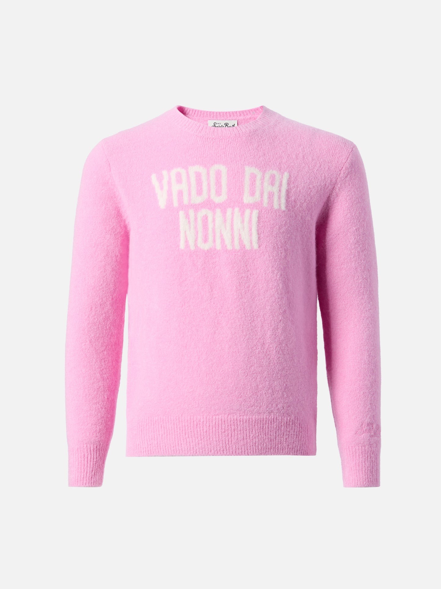 Maglione Princess in misto alpaca stretch con jacquard Vado dai nonni