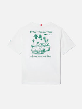 Portland Jr t-shirt with My Kind Of Summer In St. Barth maxi print | Special Edition