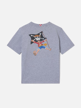 Graues Portland Jr T-Shirt mit Monkey D. Luffy-Print | ONE PIECE SPECIAL EDITION 