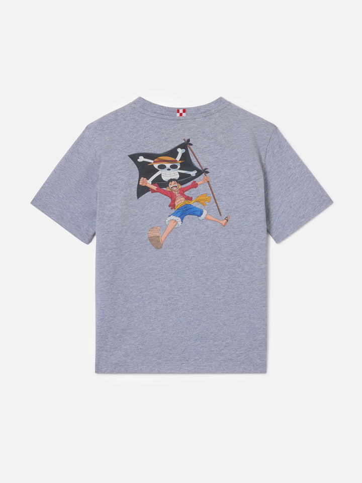 Camiseta Portland Jr gris con estampado de Monkey D. Luffy | ONE PIECE SPECIAL EDITION 