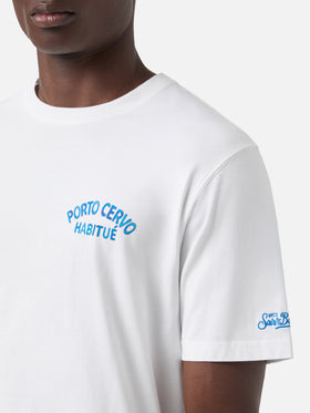 White Portland t-shirt with Porto Cervo Habitué print | Special Edition