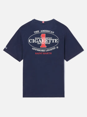 T-shirt Portland blu con stampa Cigarette Racing | Special Edition
