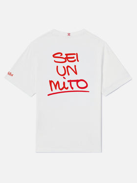 T-shirt Portland bainca con grafica Sei un mito | Special Edition