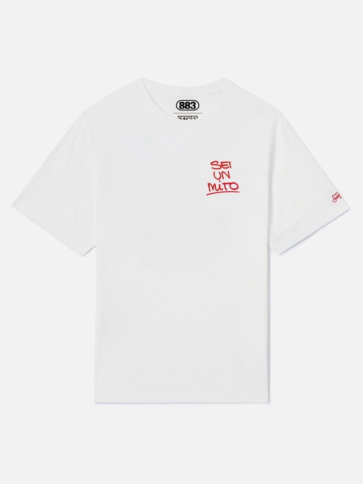 T-shirt Portland bainca con grafica Sei un mito | 883 SPECIAL EDITION