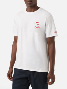 T-shirt Portland bainca con grafica Sei un mito | Special Edition