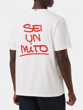 T-shirt Portland bainca con grafica Sei un mito | Special Edition