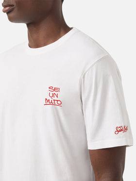 T-shirt Portland bainca con grafica Sei un mito | Special Edition
