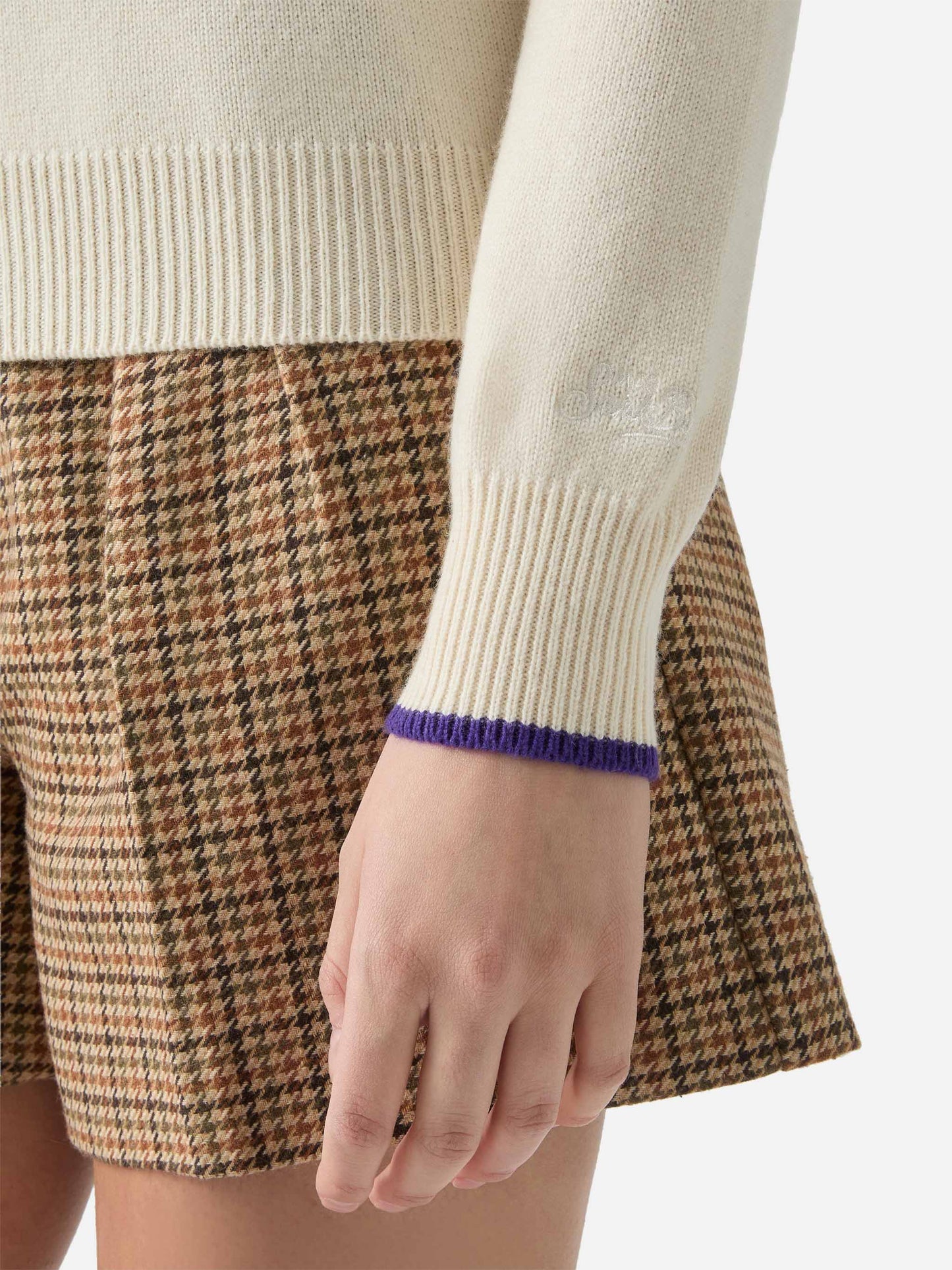 Girocollo New Queen bianco con decorazioni di strass Strass & Skipass