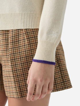 Girocollo New Queen bianco con decorazioni di strass Strass & Skipass