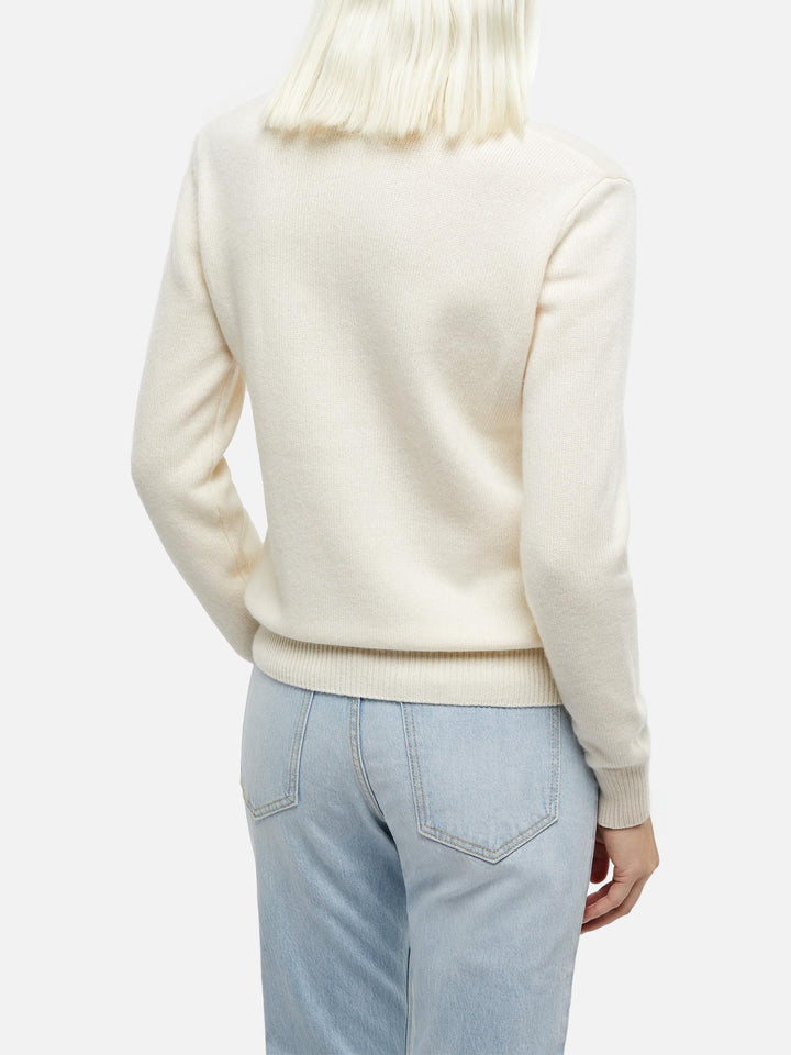 New Queen crewneck with Viziata lurex jacquard