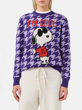 New Queen Pied de Poule Snoopy-Jacquard-Pullover | Special Edition 