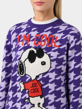 New Queen Pied de Poule Snoopy-Jacquard-Pullover | Special Edition 