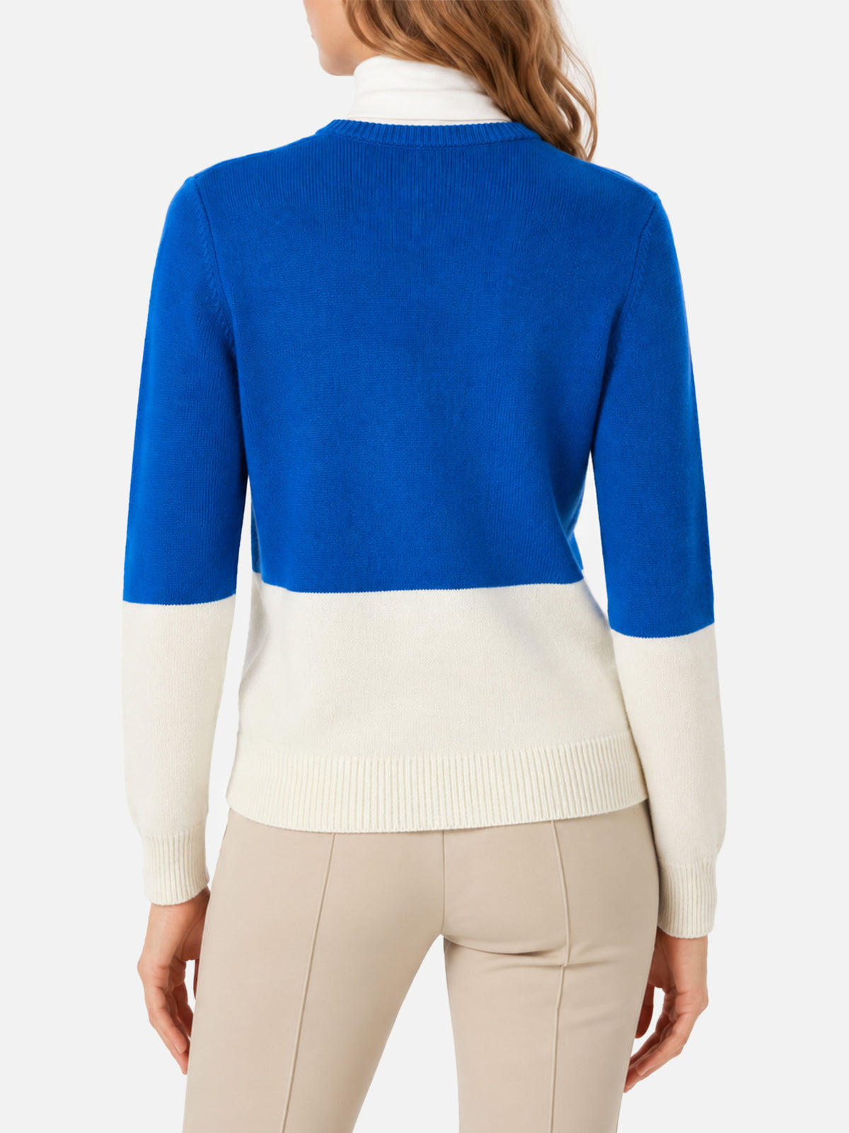 Maglia New Queen con jacquard Courma postcard