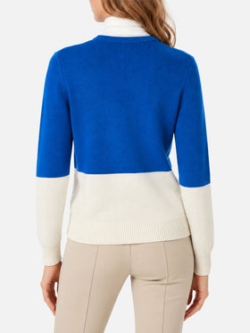 Maglia New Queen con jacquard Courma postcard