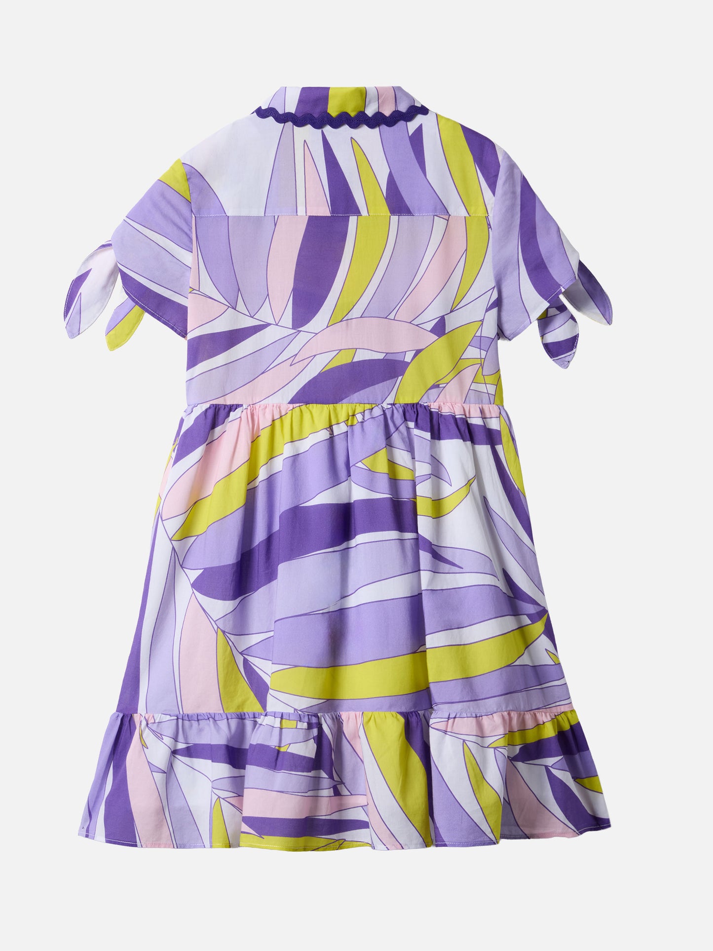 Abito in cotone Queenie con stampa palme